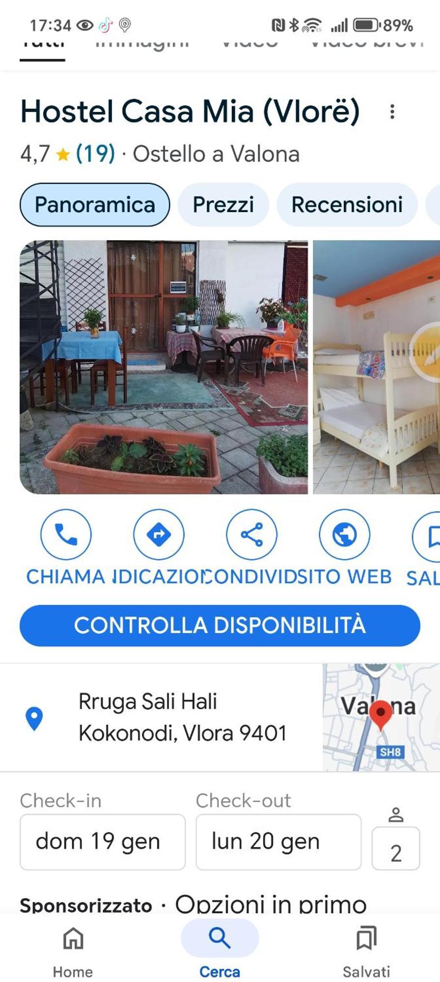 Casa Mia Hostel Vlora Szoba fotó